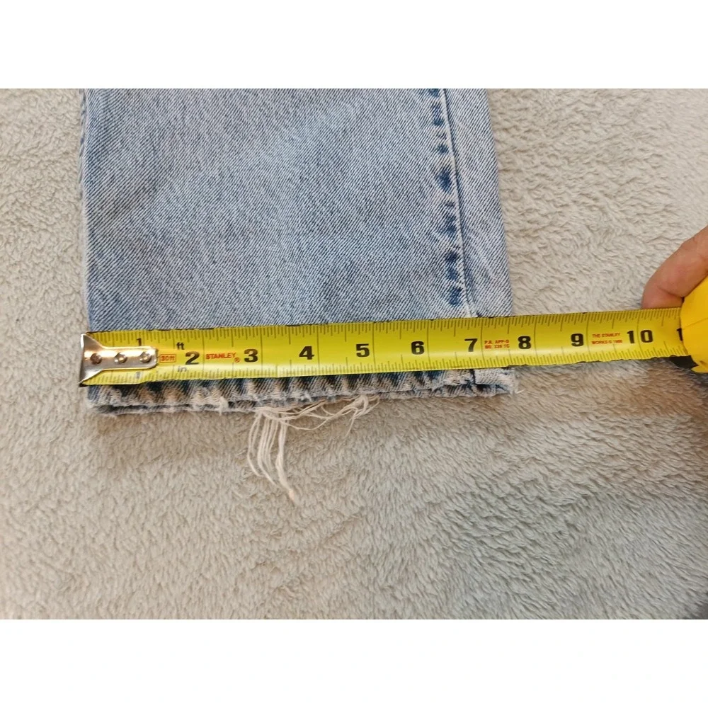 Vintage Levi's 505 Orange Tap Straight Leg Men's Denim Jeans Size 34×34